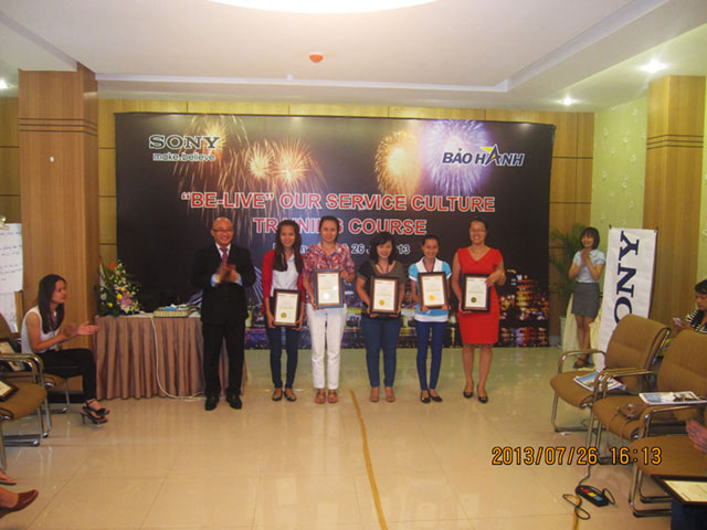 Be-live Our Service Culture - Sony (ngày 25 & 26-07-2013)